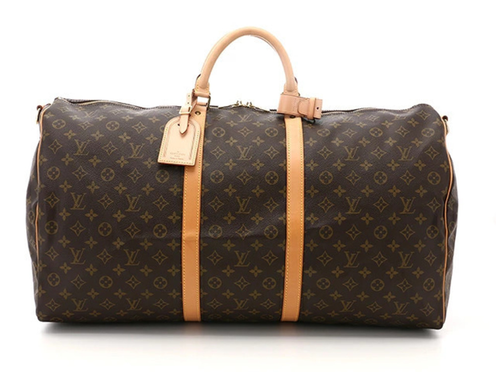 Louis Vuitton Keepall Bandouliere Boston Travel Bag Monogram Brown